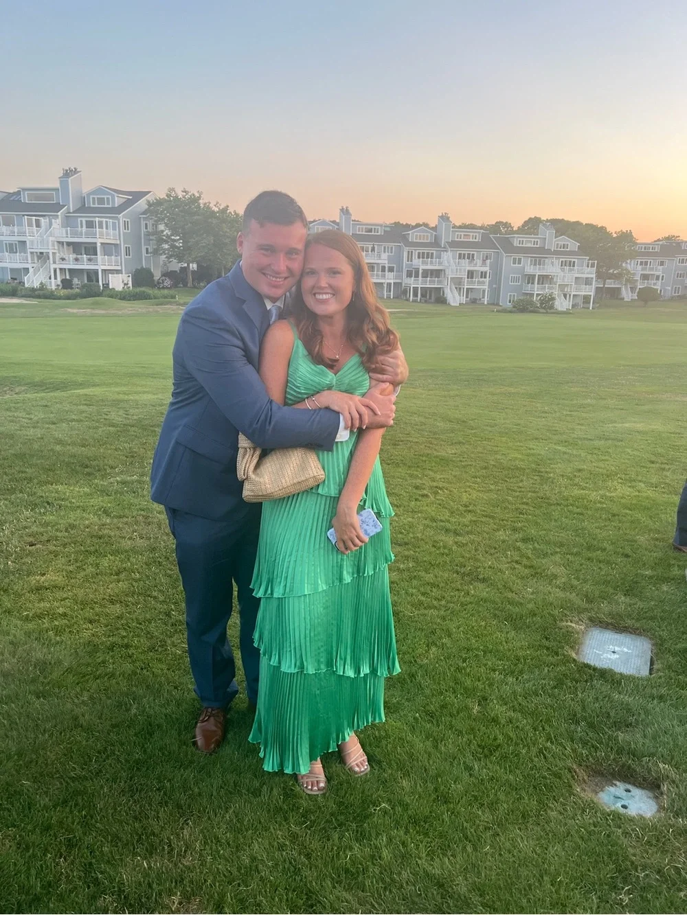 Abercrombie & Fitch Emerald Green Tiered Maxi Dress